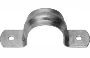 Rørbøjle halvrund planmontering varmforzinket 11/2"