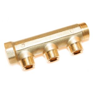 Fordelerrør til 3 afgange 1/2"