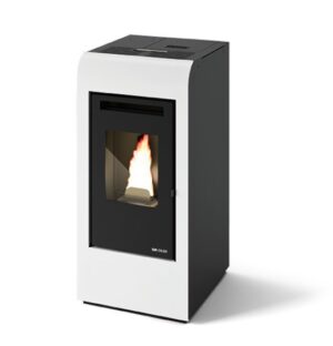 Rita Plus pilleovn 2,8-9,5 kW sort/hvid