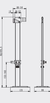 Heizrad gulvben til panelradiator type 22-33
