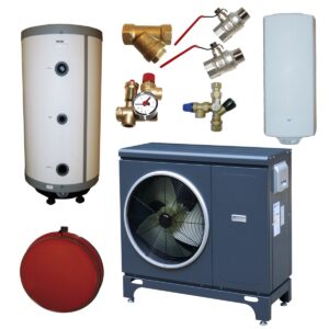 CopMax RS10 m/Multitank 200/37 L Varmepumpesæt