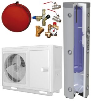 CopMax High Power 6 kW SG m/Multitank 180/100 L Varmepumpesæt