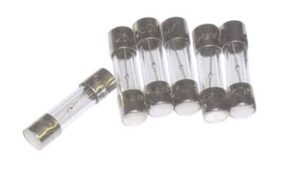 Finsikring - Glassikring 10A 5x20 mm - 10 Styk