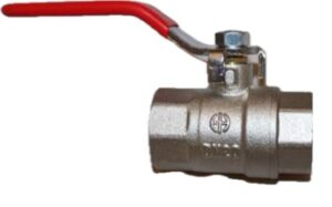 Kuglehane med L-greb muffe/muffe 1"