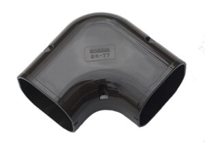 Inaba kabelkanal vinkel 90° Sort