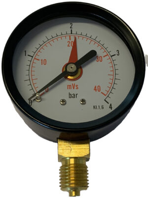 Manometer 1/4" 63mm 0-4 bar