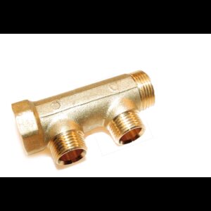 Fordelerrør til 2 afgange 1/2"