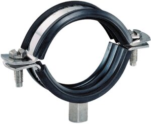 Rørbøjle med gummi indlæg 2"