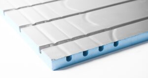 Alu-XPS Varmefordelingsplade 3 spor til 20 mm pex/alu-pex 25 mm isolering