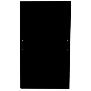 Låg til træpillebeholder sort 245 Liter