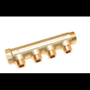 Fordelerrør til 4 afgange 1/2"