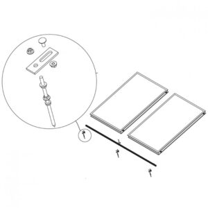 Db beslag til 2 xl solfanger