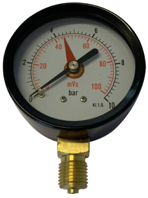 Manometer 1/4" 63mm  0-10 Bar