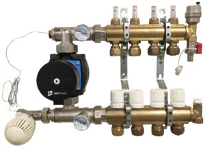 LET gulvvarmesæt 12 kreds med flowmåler