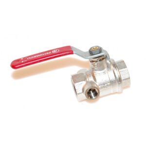 Kuglehane med aftap 1/2"