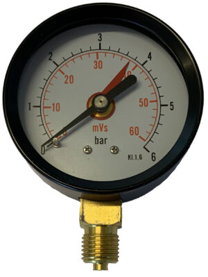 Manometer 1/4" 63mm 0-6 bar