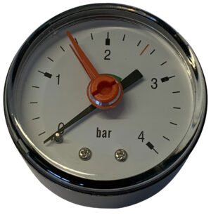 Manometer til trykekspansion 1/4" 50 mm 0-4 bar